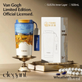 TOMIC Van Gogh Harvest In Provence Tumbler, 500ml SUS316 Stainless Steel Travel Coffee Cup, Limited Art Edition