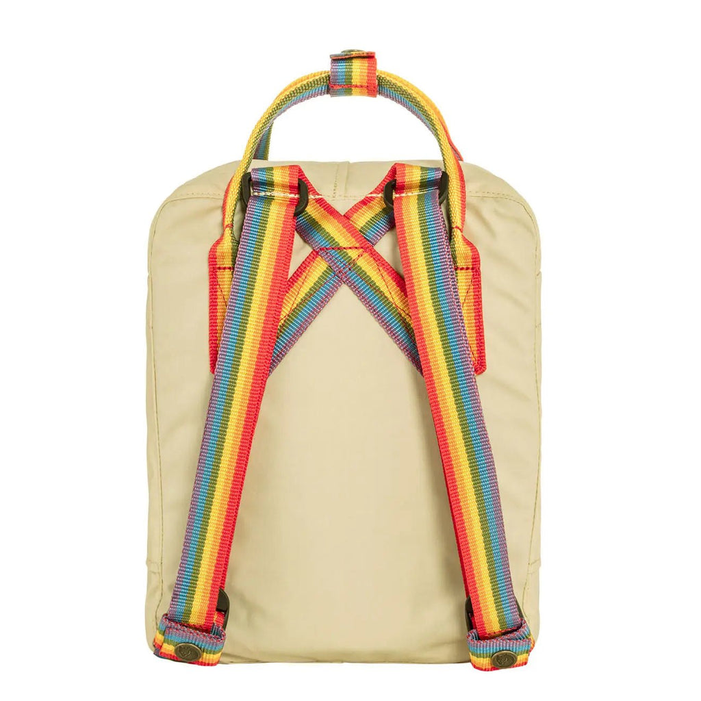 Fjallraven Kanken Rainbow Mini Light Oak-Rainbow Pattern