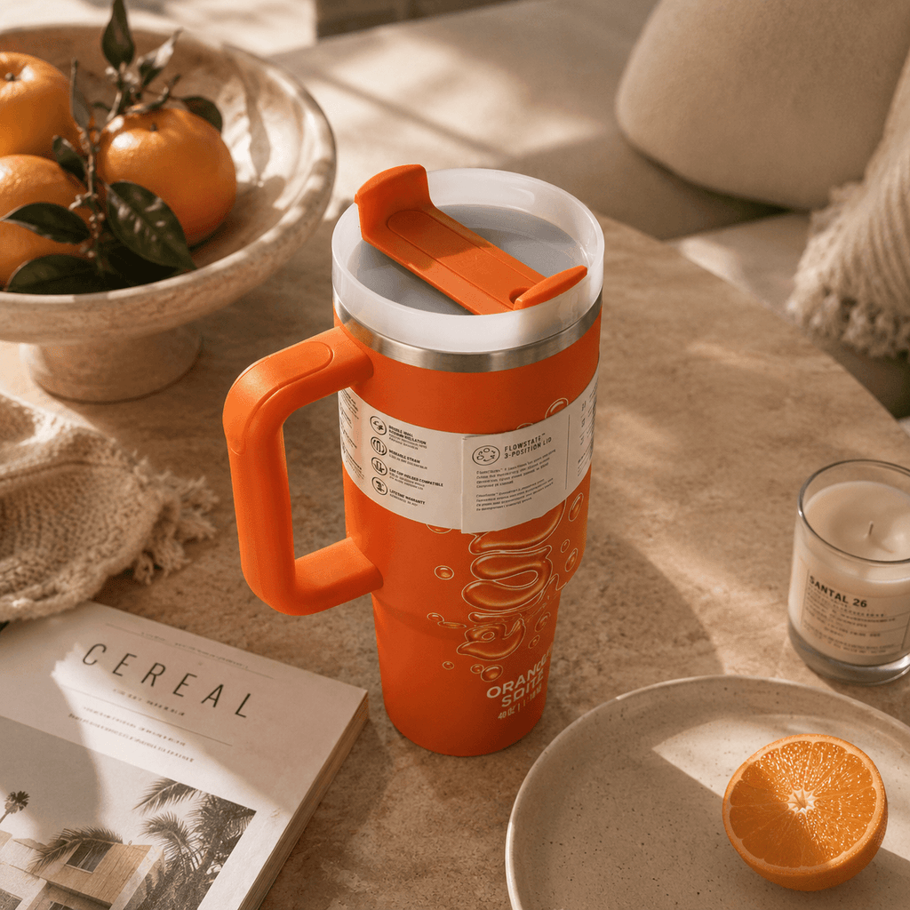 Stanley Fanta Orange 40oz Insulated Tumbler