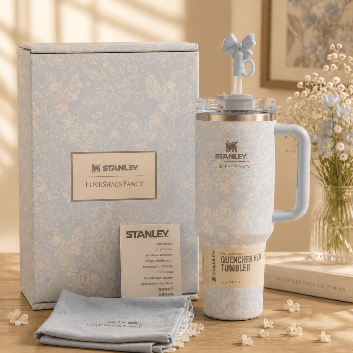 Stanley LoveShackFancy 40oz Floral Insulated Tumbler