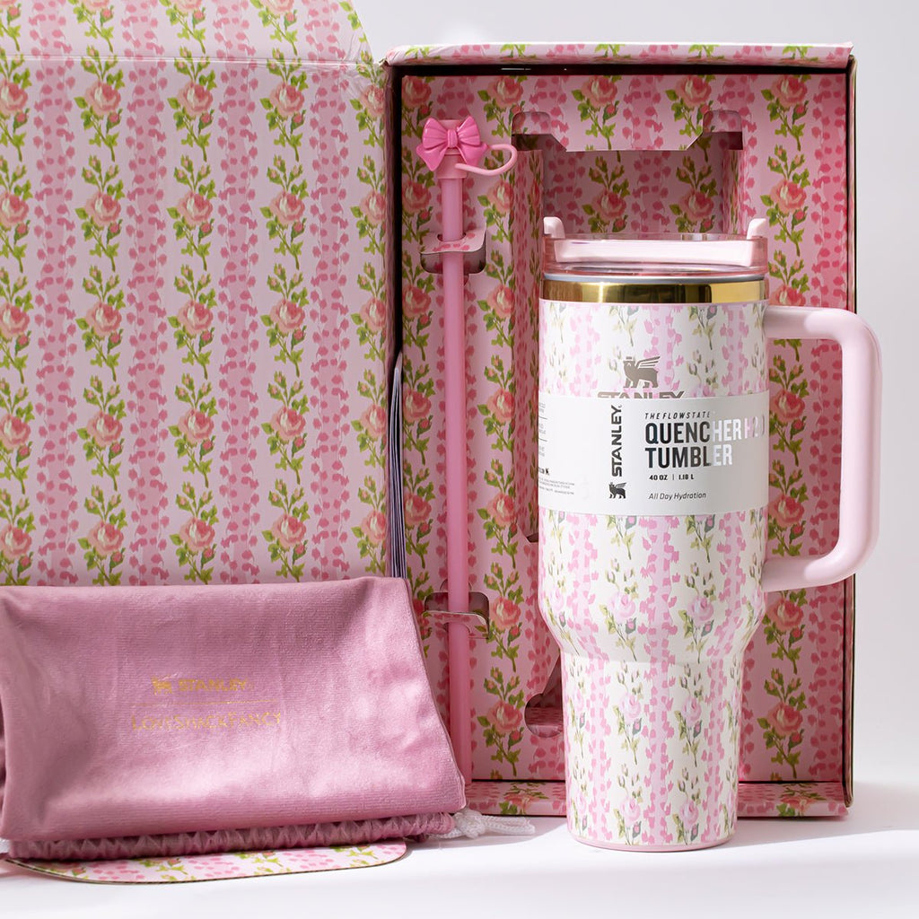 Stanley x LoveShackFancy Large Capacity Insulated Tumbler with Straw